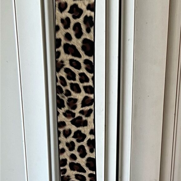 Leopard-Print Velvet Belt For Women (43 Inches - Picture 1 of 8